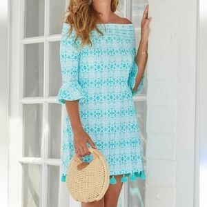 NWT Cabana Life Sunshine Shores Off The Shoulder Dress